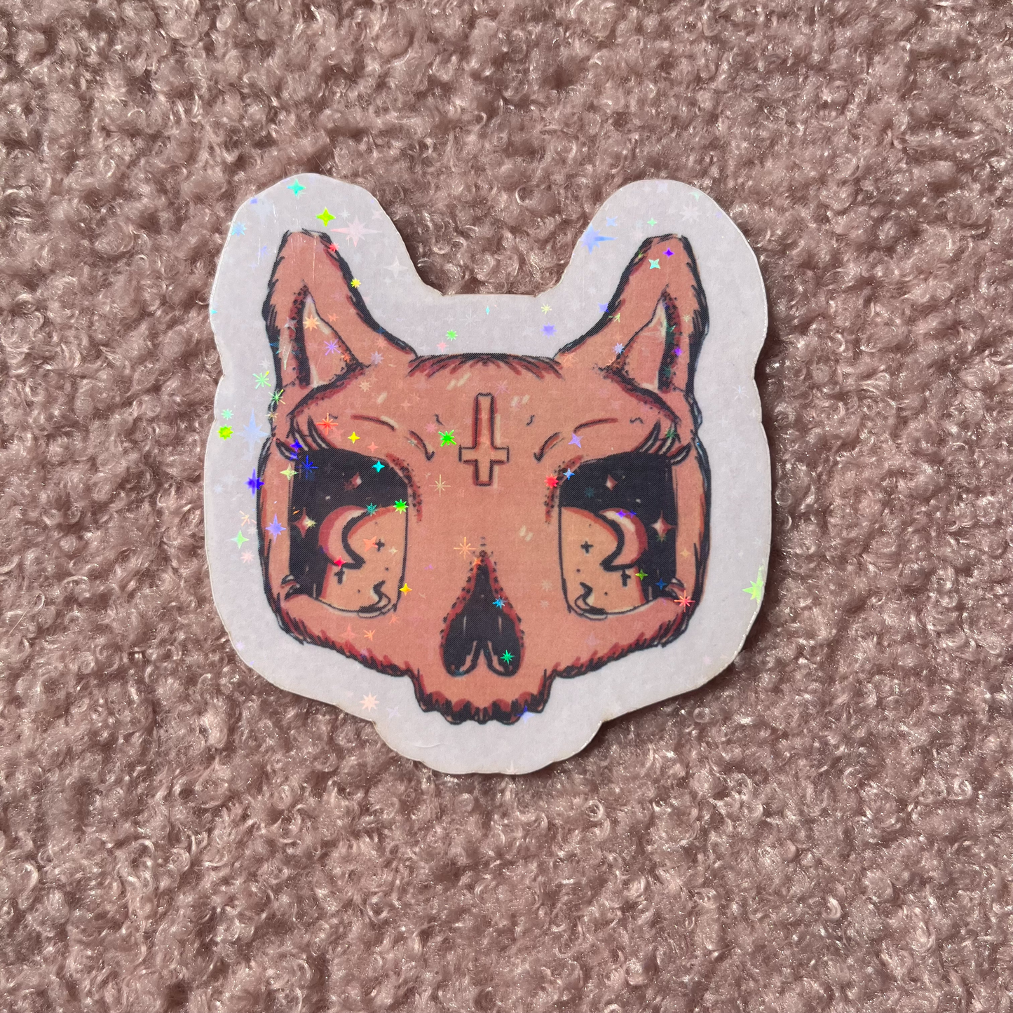 Orange Cat Skull