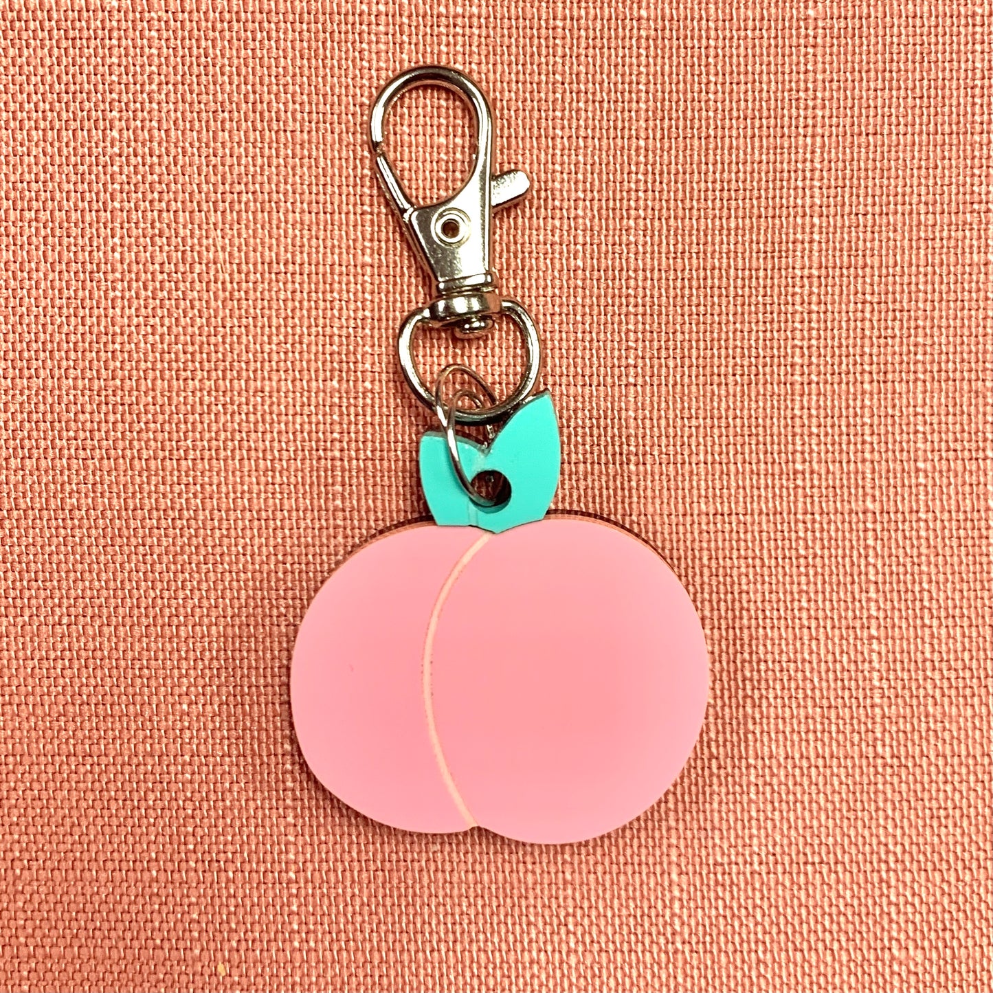 Peach Key Tag