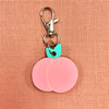 Peach Key Tag