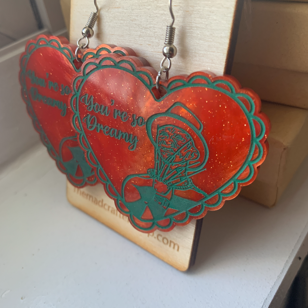 Horror Heart Earrings